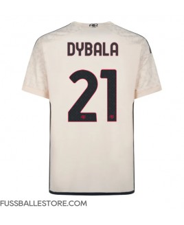 Günstige AS Roma Paulo Dybala #21 Auswärtstrikot 2023-24 Kurzarm